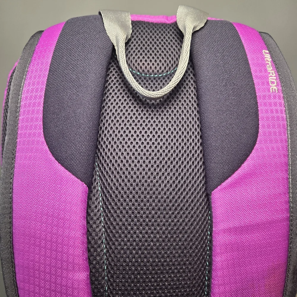 adidas UltraRIDE ClimaProof Backpack Purple Grey Daypack Hiking School Laptop - Picture 3 of 8